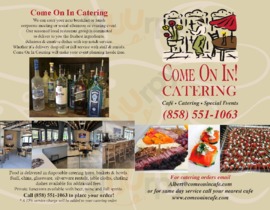 Come On In! Cafe menu