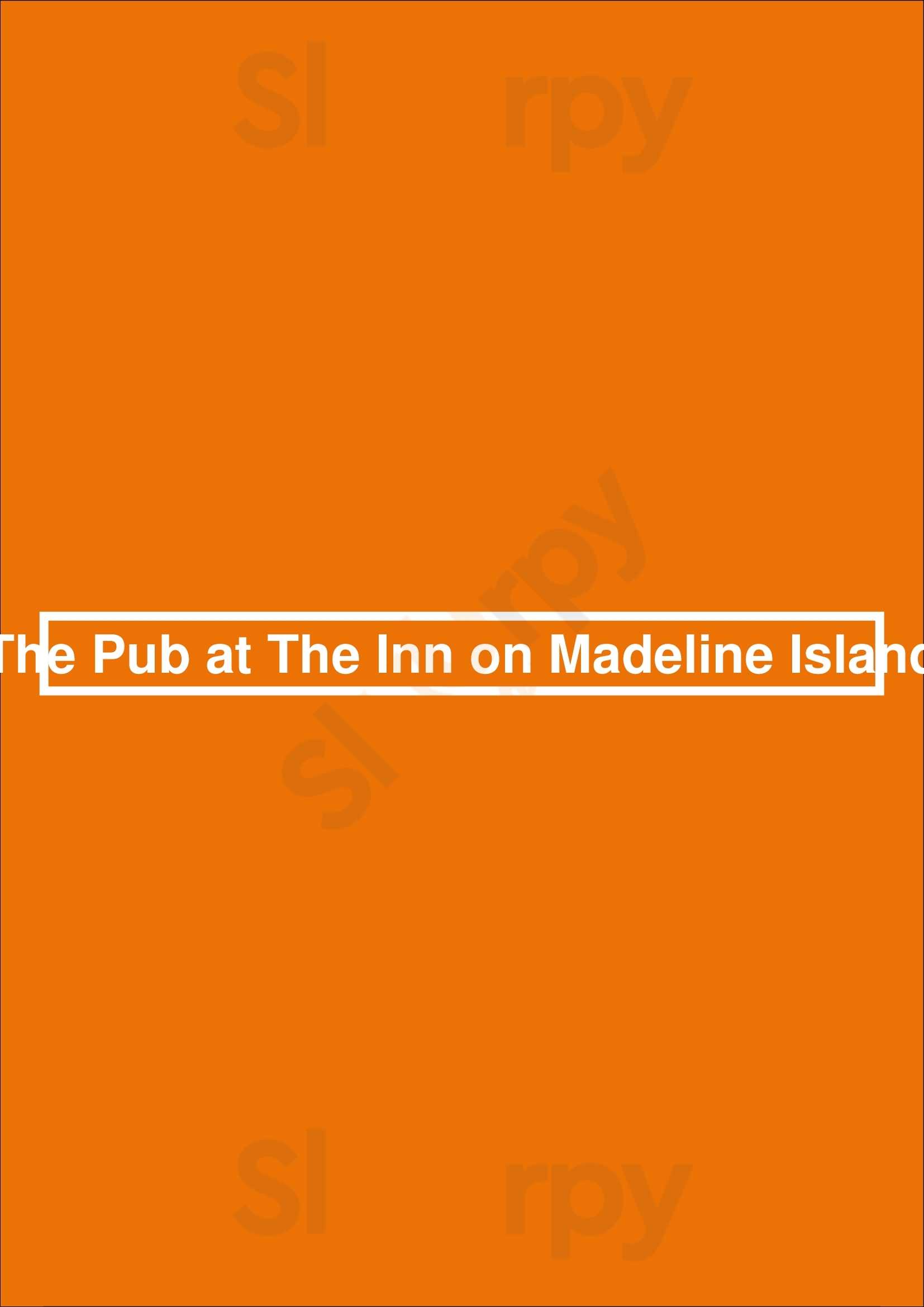 The Pub At The Inn On Madeline Island La Pointe Menu - 1