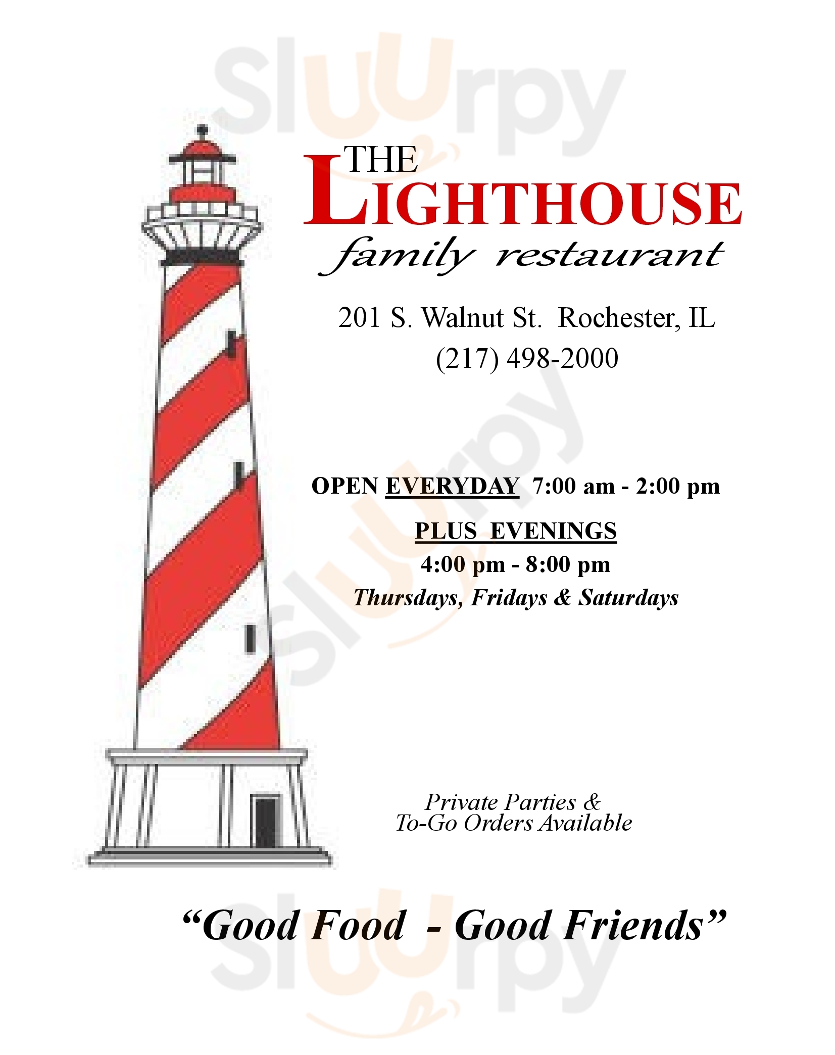 Lighthouse Family Restaurant Rochester Menu - 1