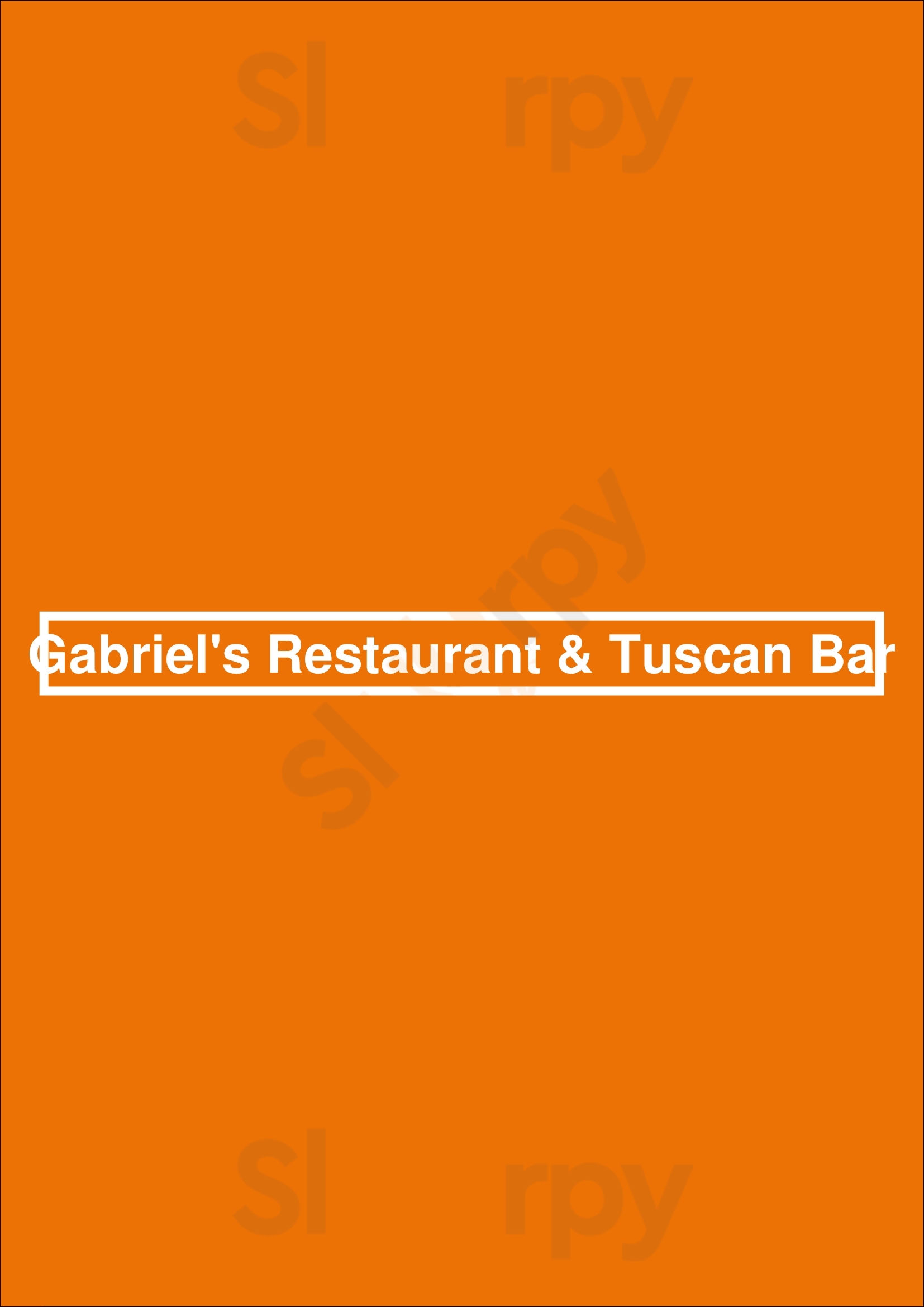 Gabriel's Restaurant & Tuscan Bar Sedalia Menu - 1