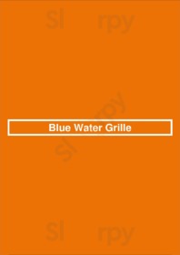 Blue Water Grille menu