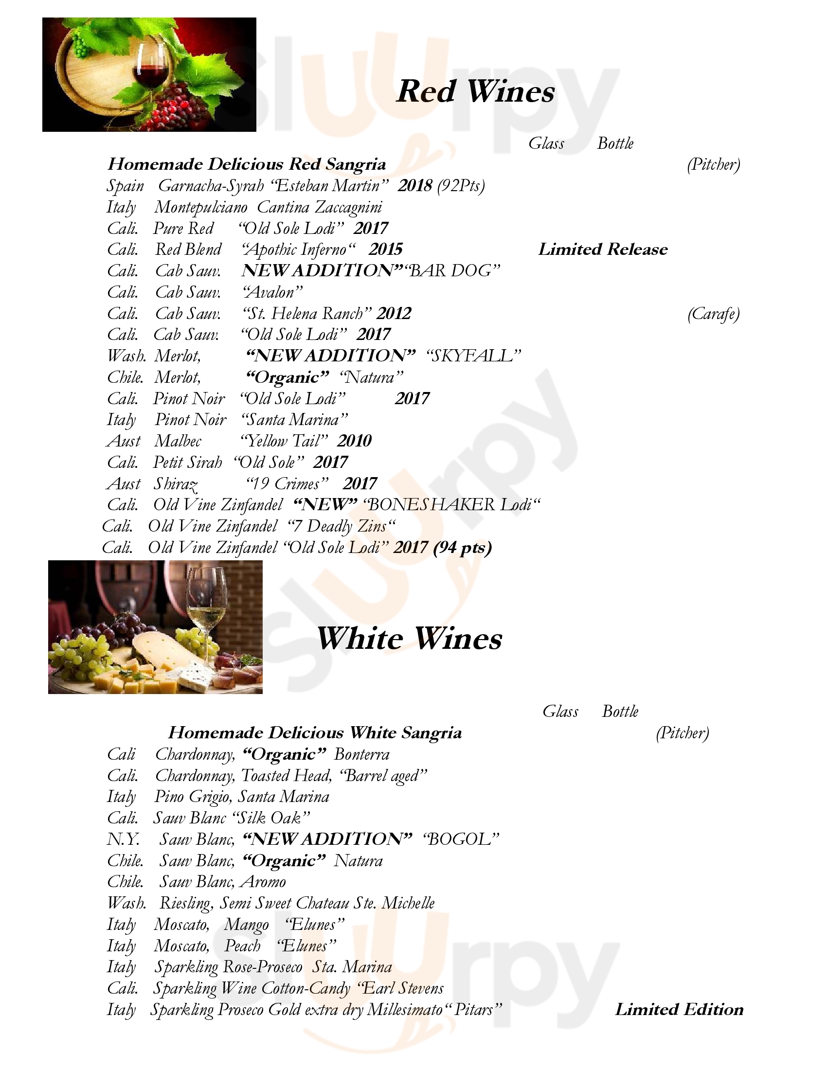 The Empire House Gilbertsville Menu - 1