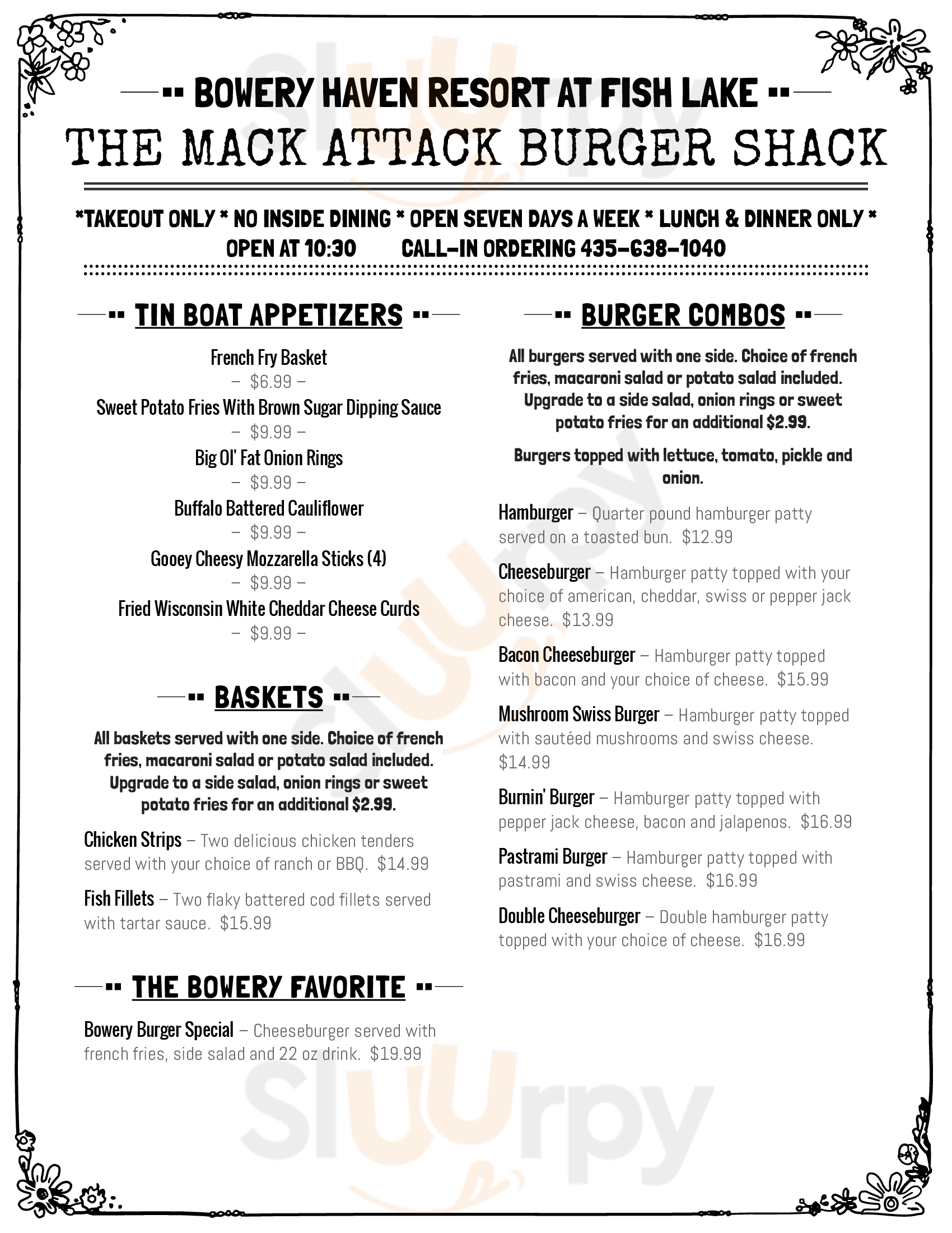 Bowery Haven Restaurant Sevier Menu - 1