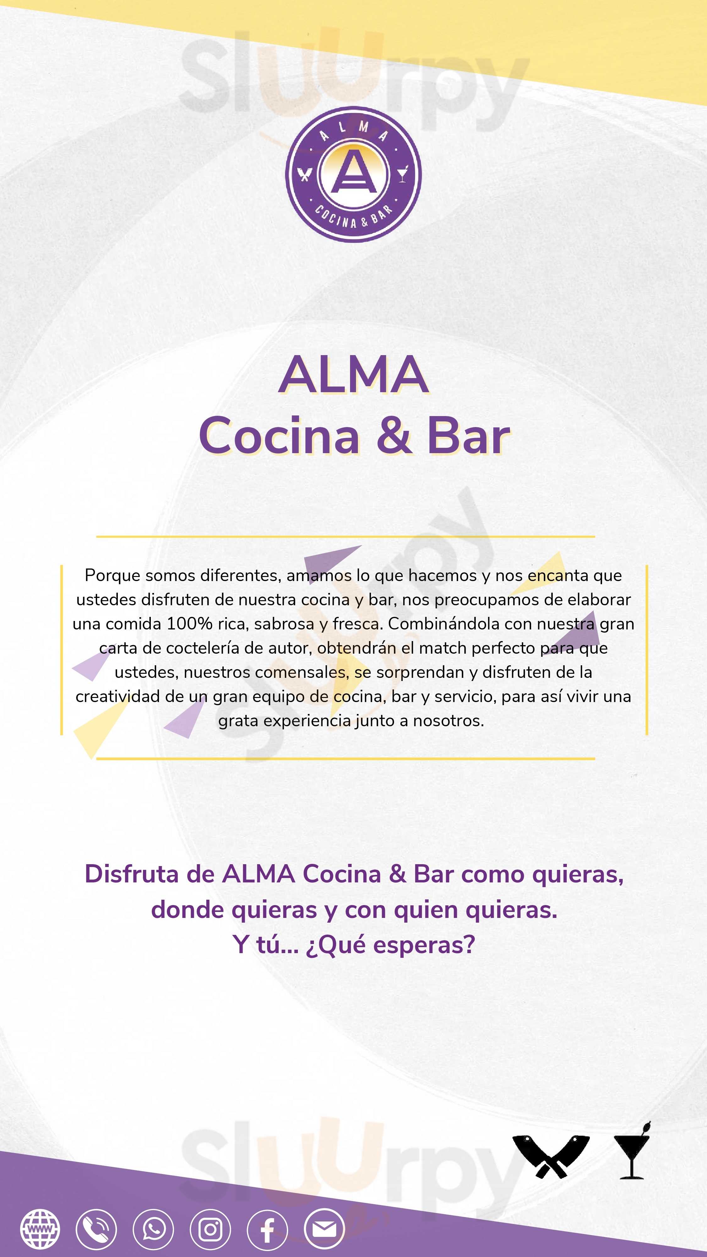 Alma Cocina & Bar Rancagua Menu - 1