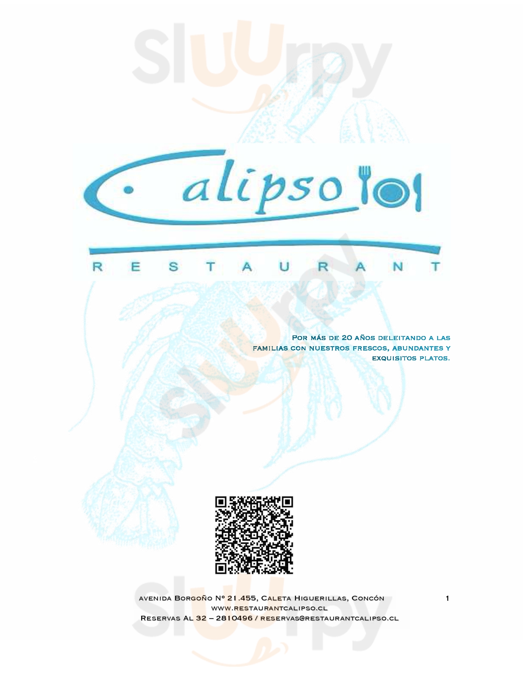 Restaurant Calipso Valparaiso Menu - 1