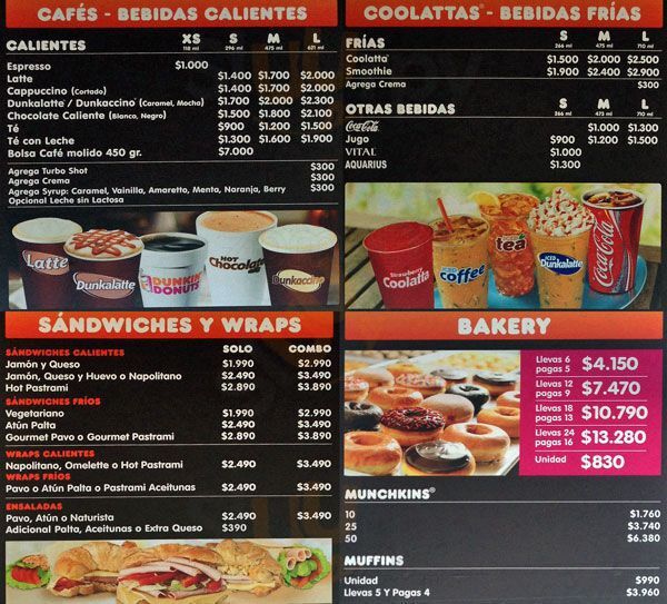Dunkin Donuts Peñalolén Menu - 1