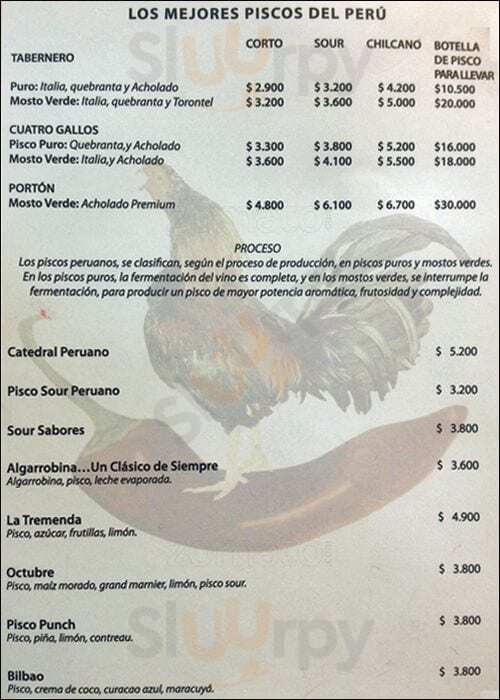 Los Sabores Del Ají Seco Santiago Menu - 1