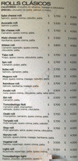 Tomodashigo menu