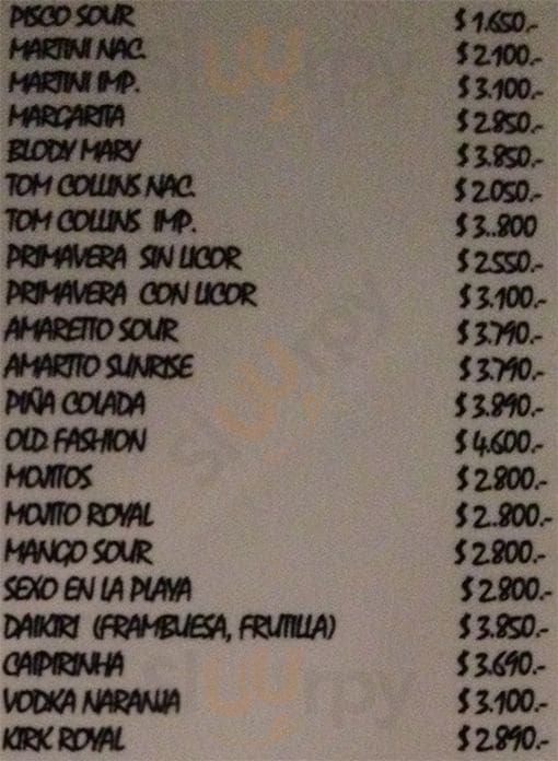 Bar Don Rodrigo Santiago Menu - 1
