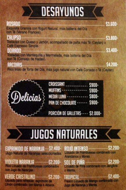 Cafe Inés Santiago Menu - 1