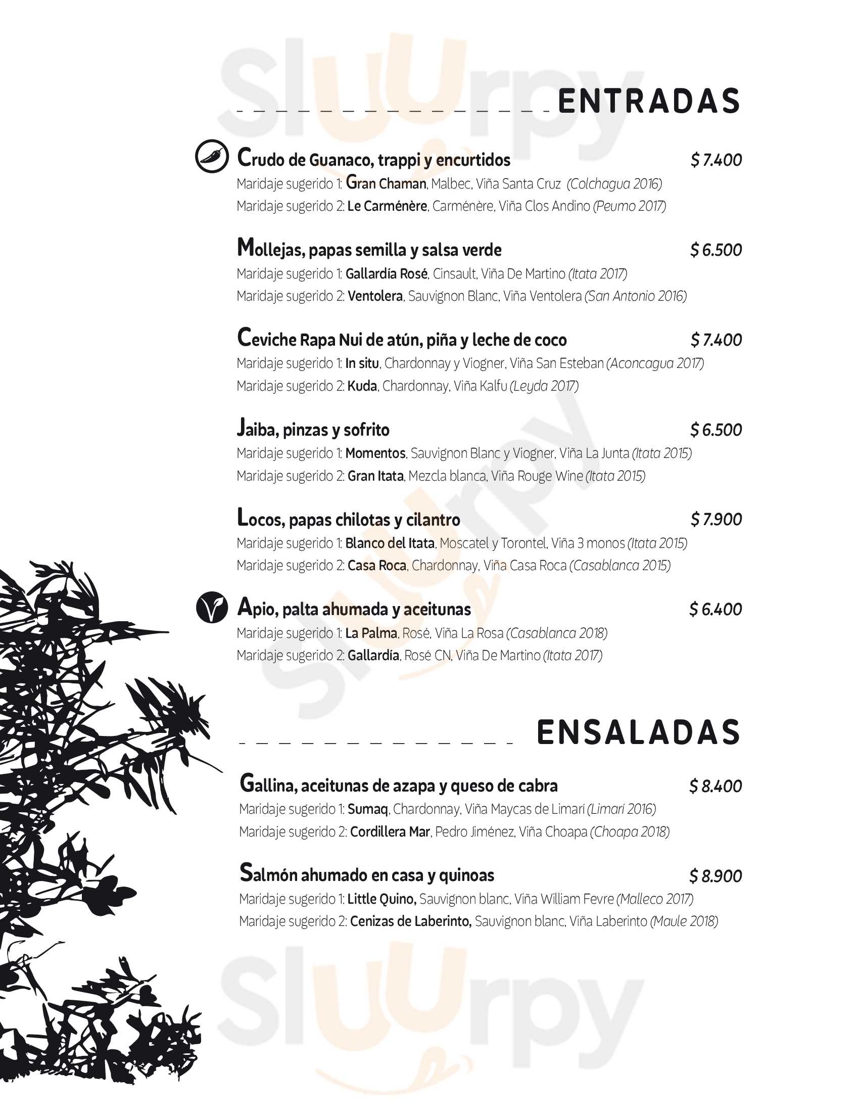 Peumayen Borderío Santiago Menu - 1