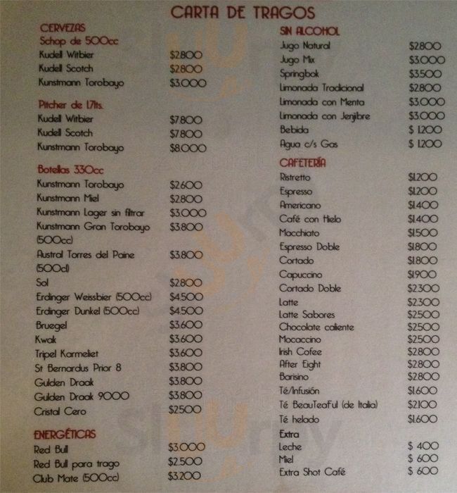 El Barisino Santiago Menu - 1