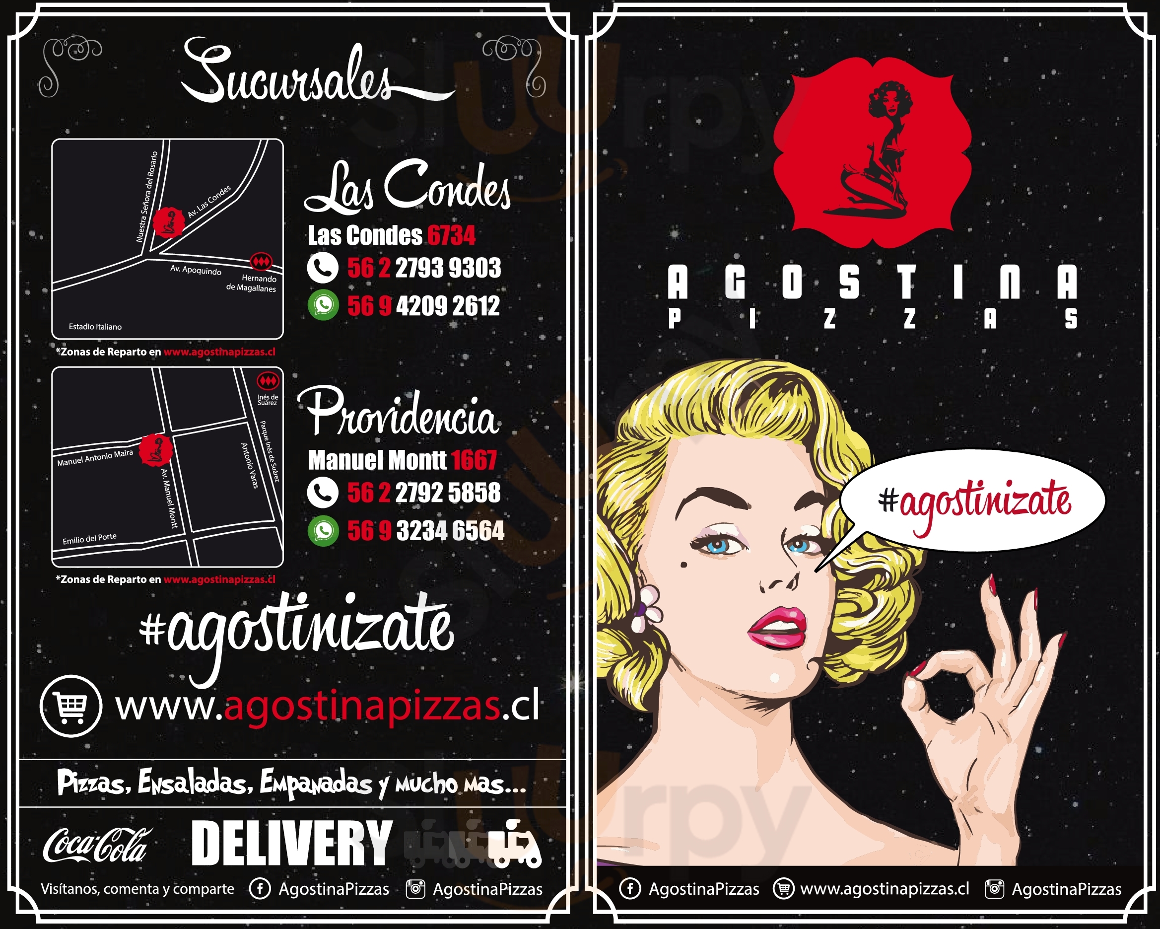 Agostina Pizzas Providencia Santiago Menu - 1