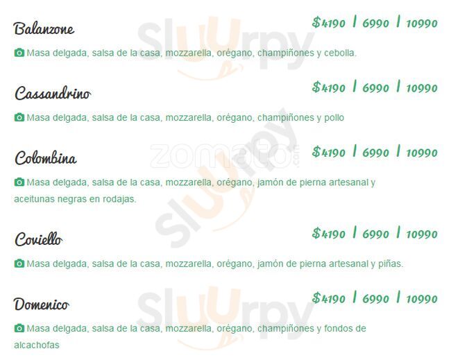 Arlecchino Santiago Menu - 1