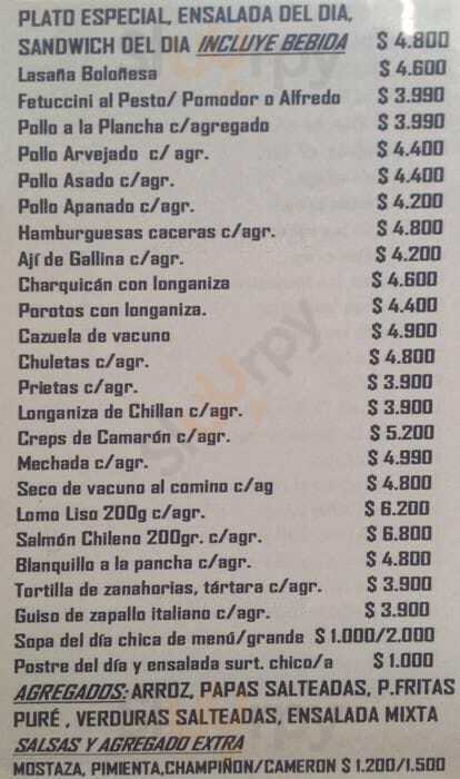 Sangucados Santiago Menu - 1