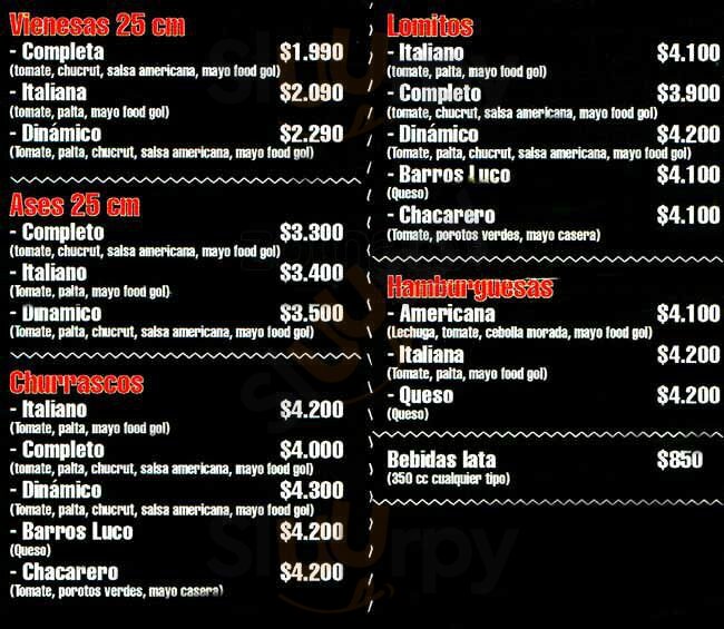 Food Gol Santiago Menu - 1