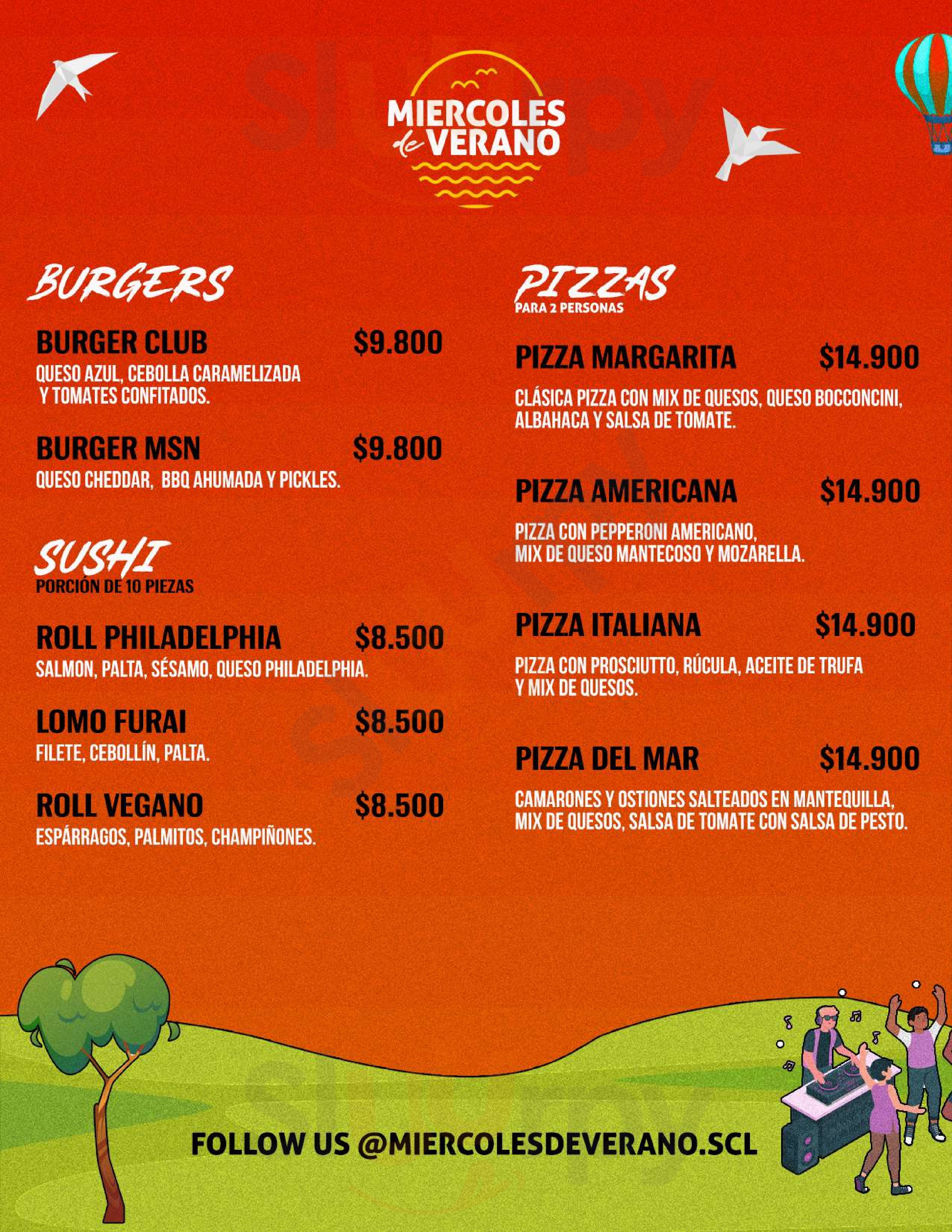 Monsenor Club Santiago Menu - 1