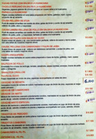 El Puro Peru menu