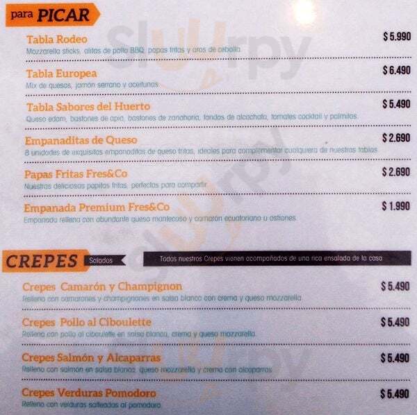 Fres&co Santiago Menu - 1