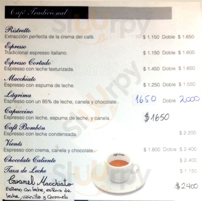 Ponte Vecchio Caffe Santiago Menu - 1