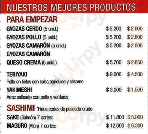 Akai Sushi Santiago Menu - 1