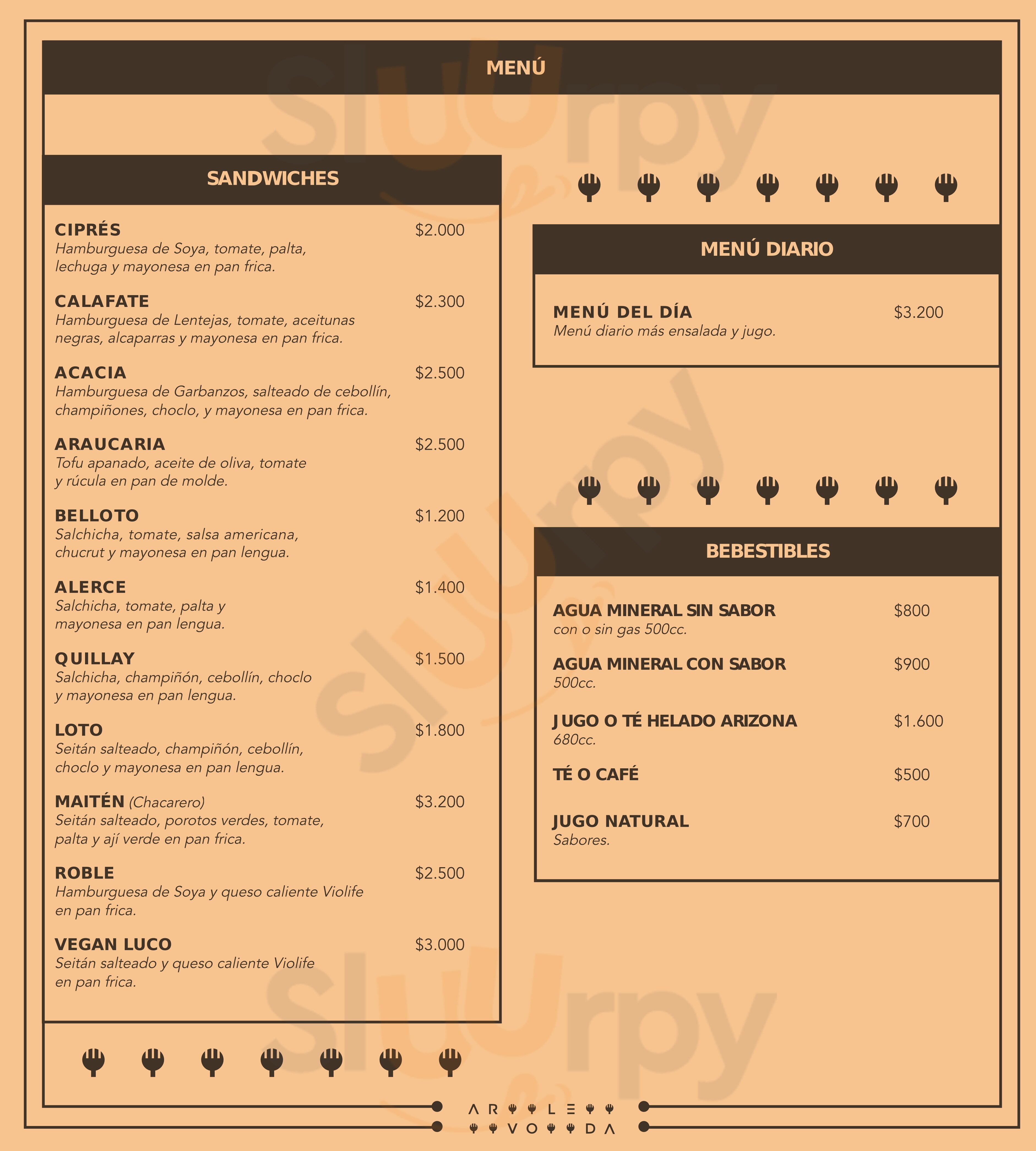 Arvoleda Santiago Menu - 1