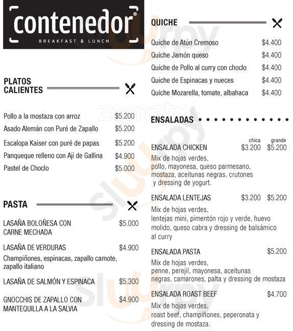 Contenedor Santiago Menu - 1