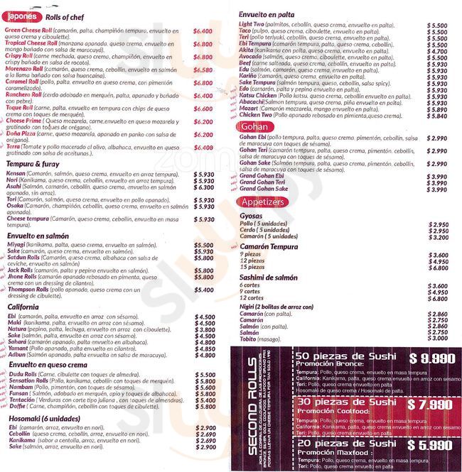 La Susheria Rolls And Wok Santiago Menu - 1