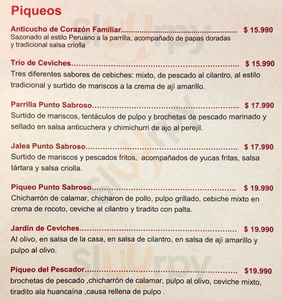 El Ceviche Santiago Menu - 1