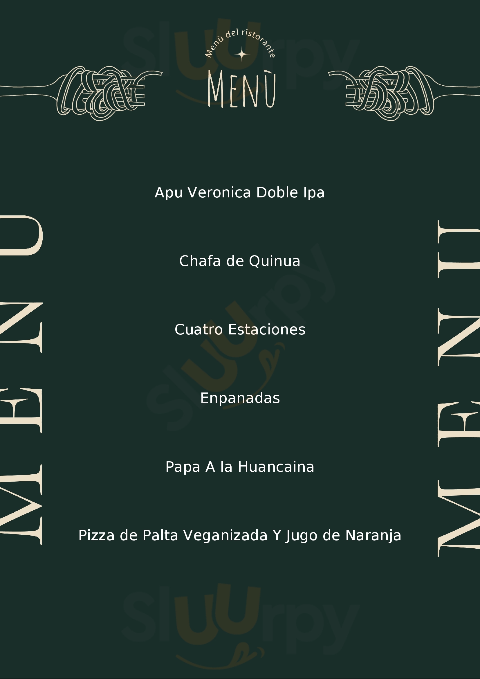 Quinua Restaurant Pizzeria Ollantaytambo Menu - 1