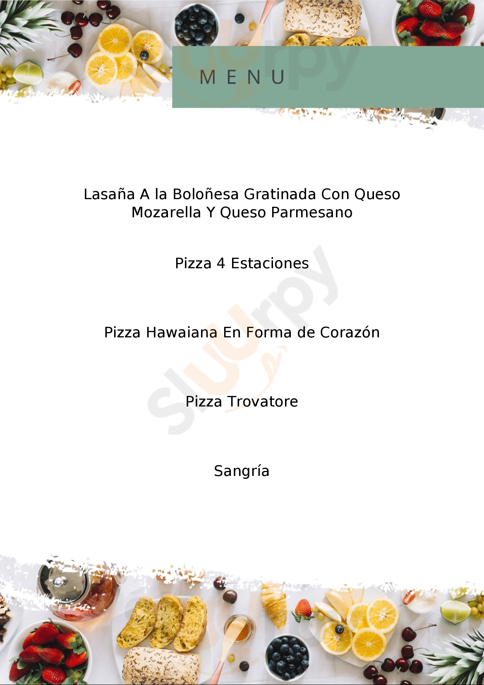 Trovatore Pizza A La Leña Barranca Menu - 1