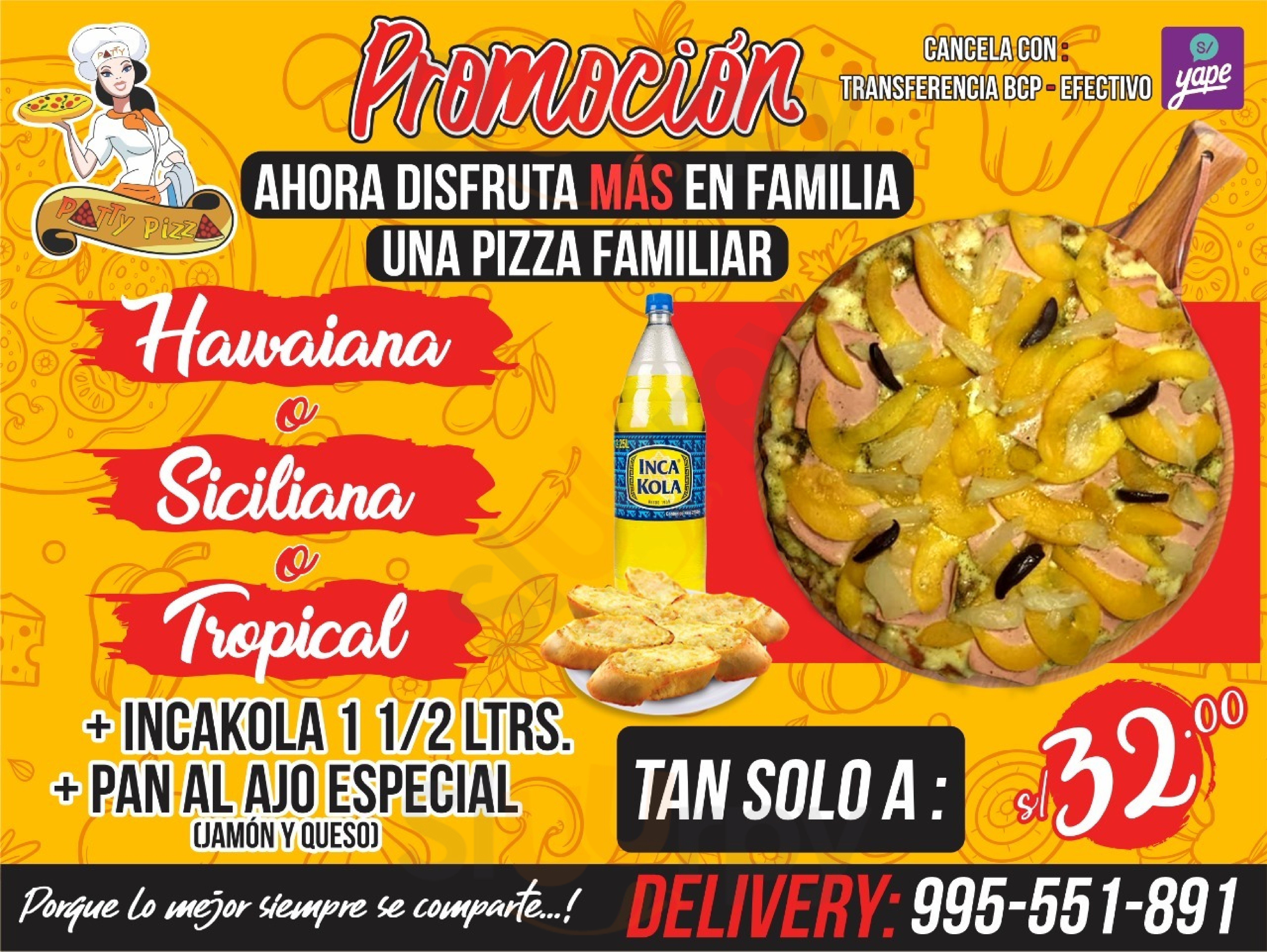 Patty Pizza Chachapoyas Menu - 1