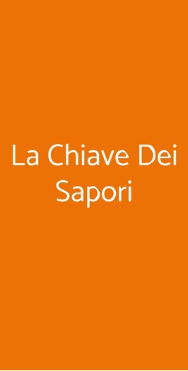 La Chiave Dei Sapori, Badia Agnano