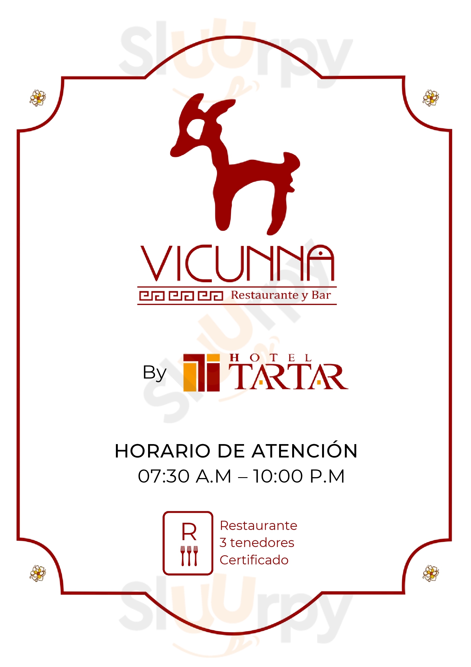 Vicunna Restaurante Gourmet Cajamarca Menu - 1