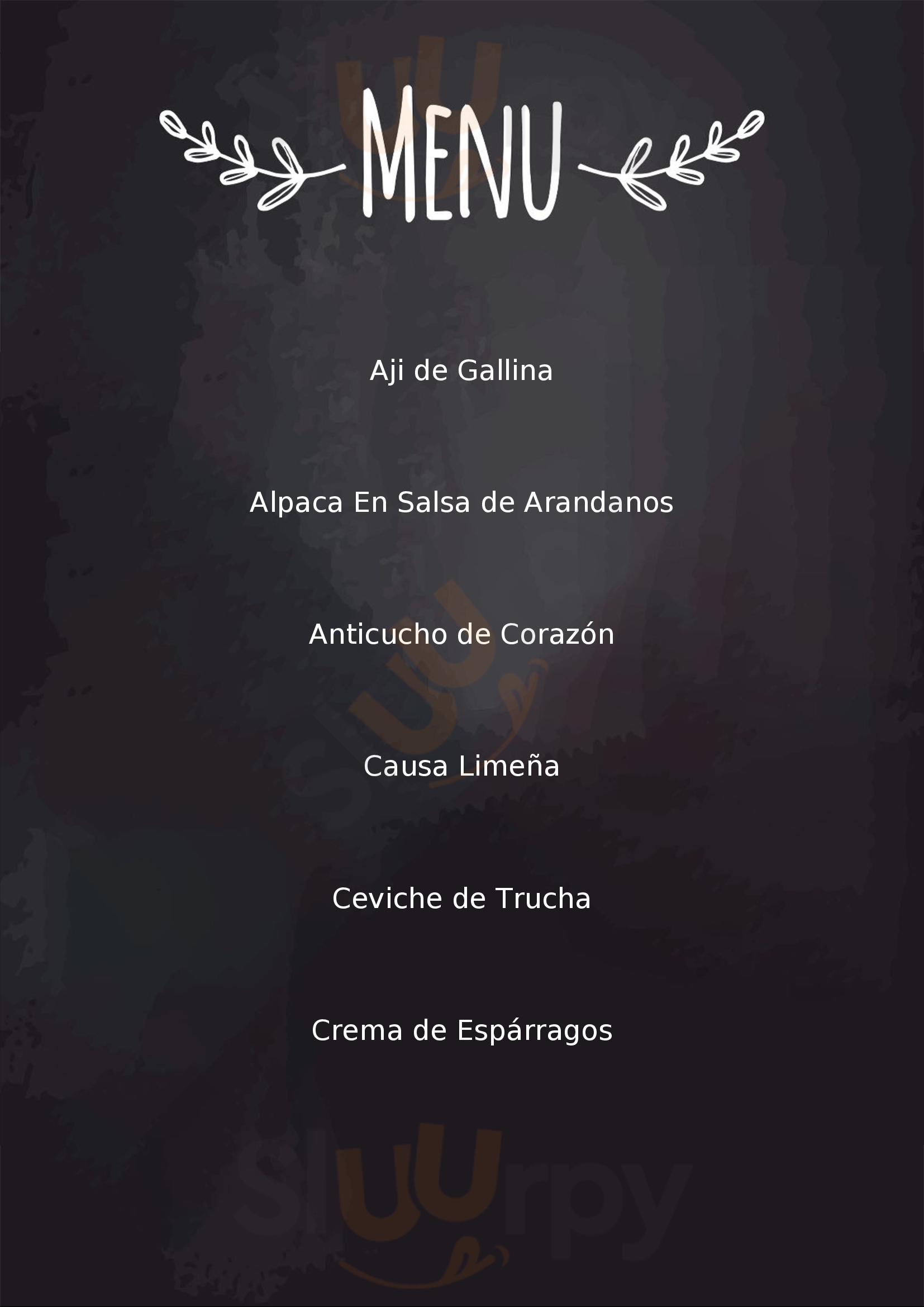 Los Candiles Restaurant Cuzco Menu - 1