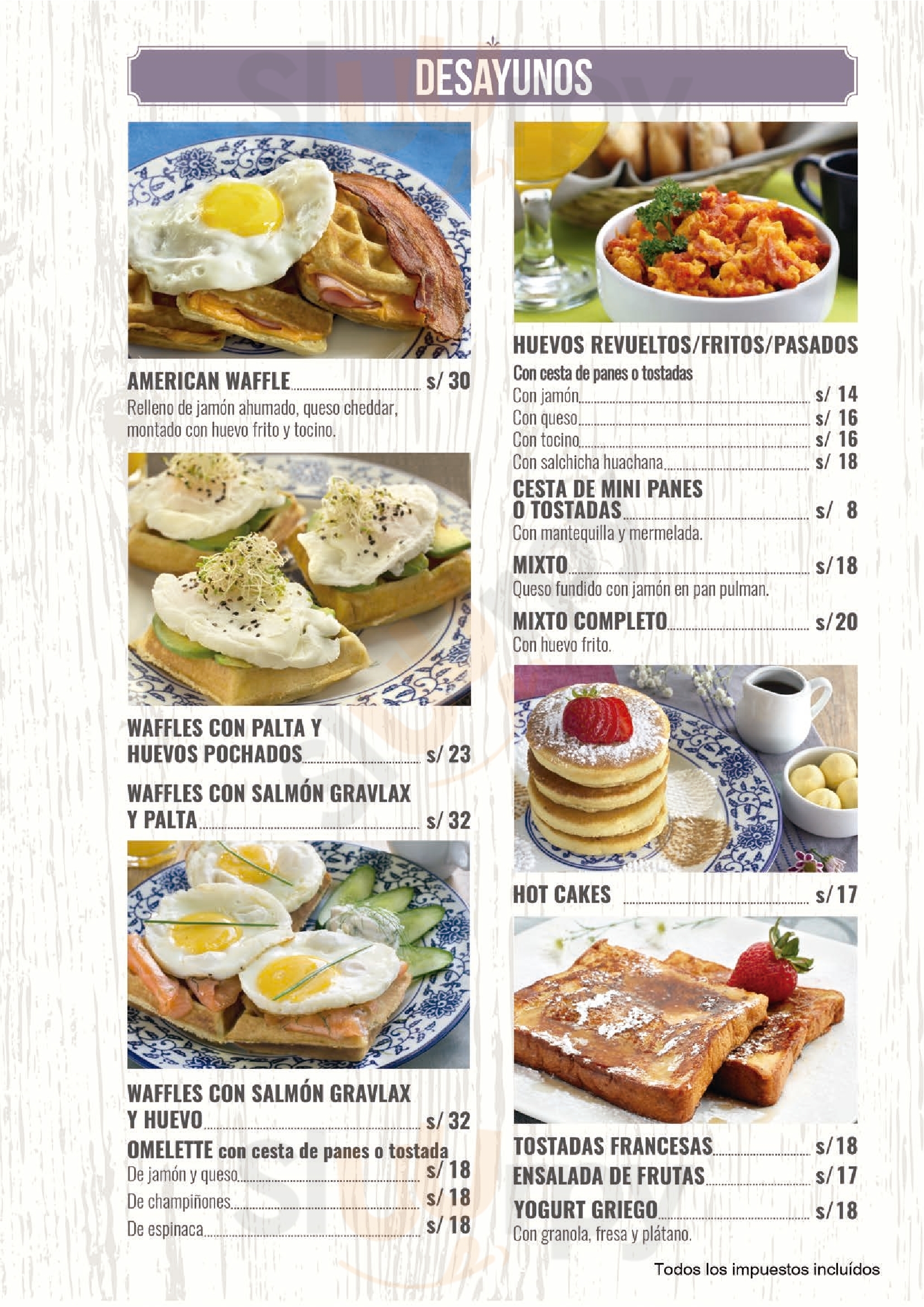 Sofá Café Lima Menu - 1
