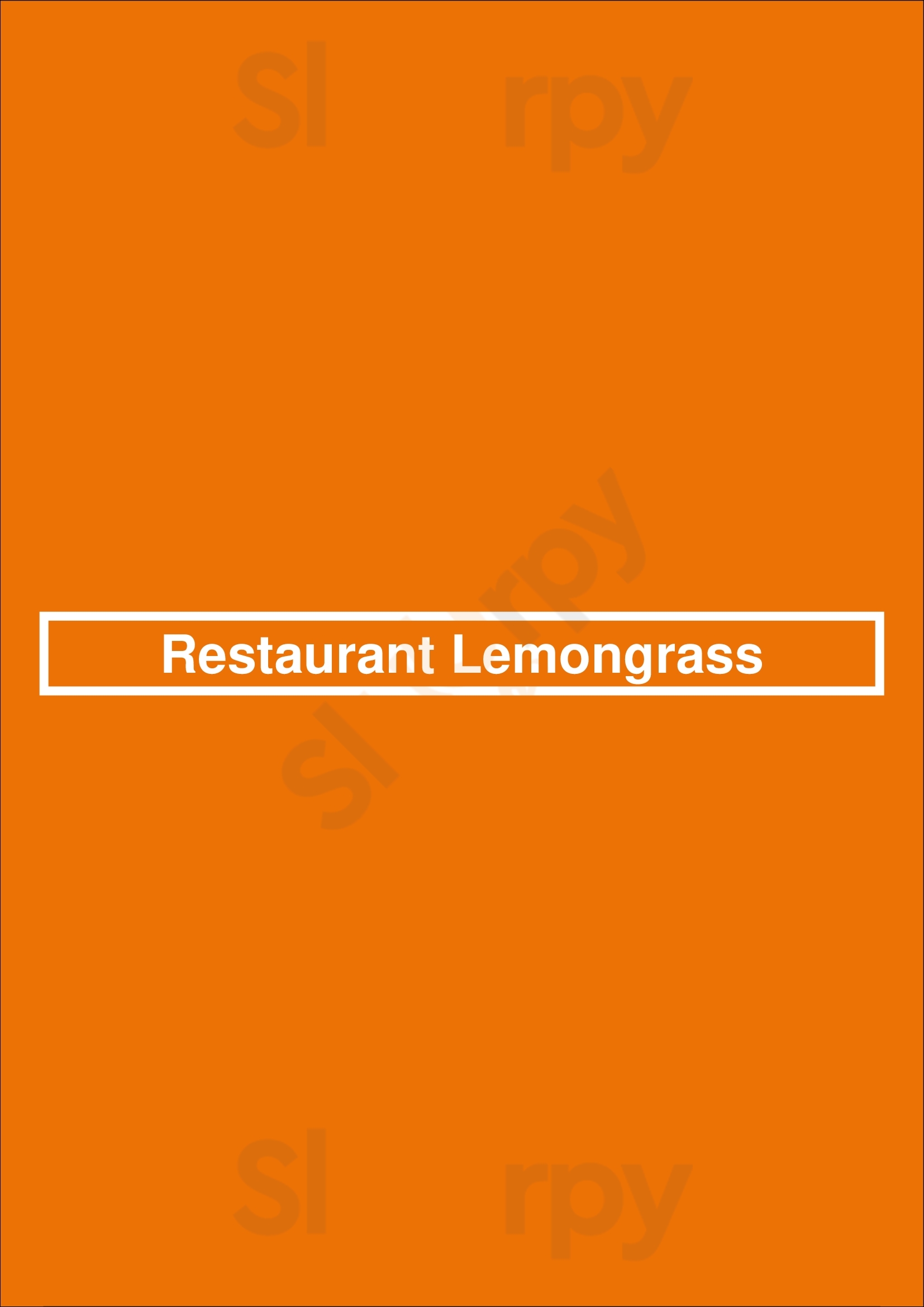 Restaurant Lemongrass Scheveningen Menu - 1