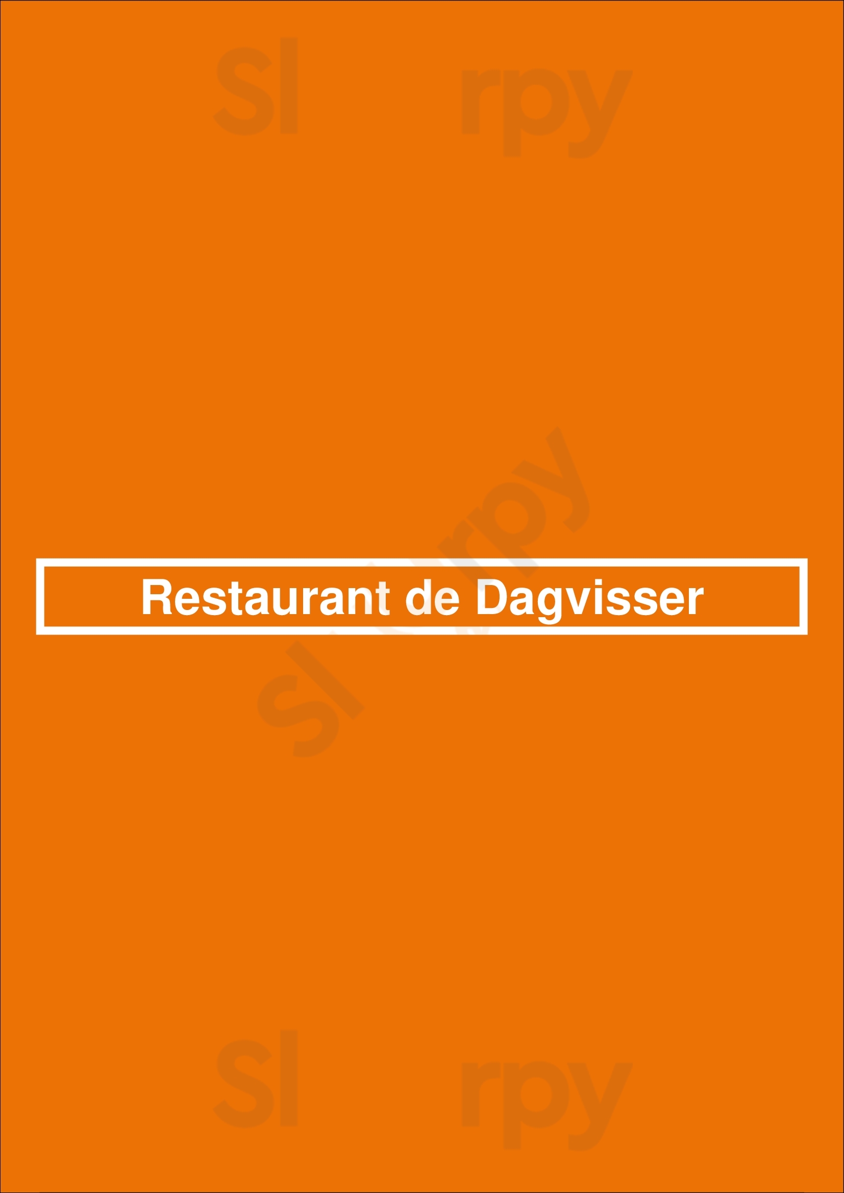 Restaurant De Dagvisser Scheveningen Menu - 1