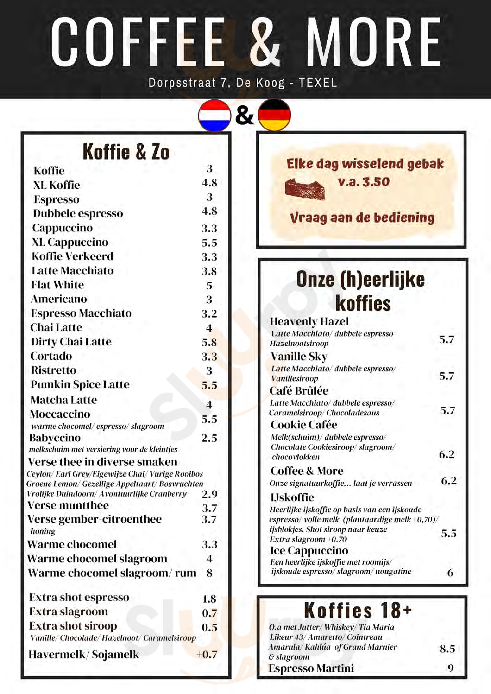 Coffee & More Texel De Koog Menu - 1