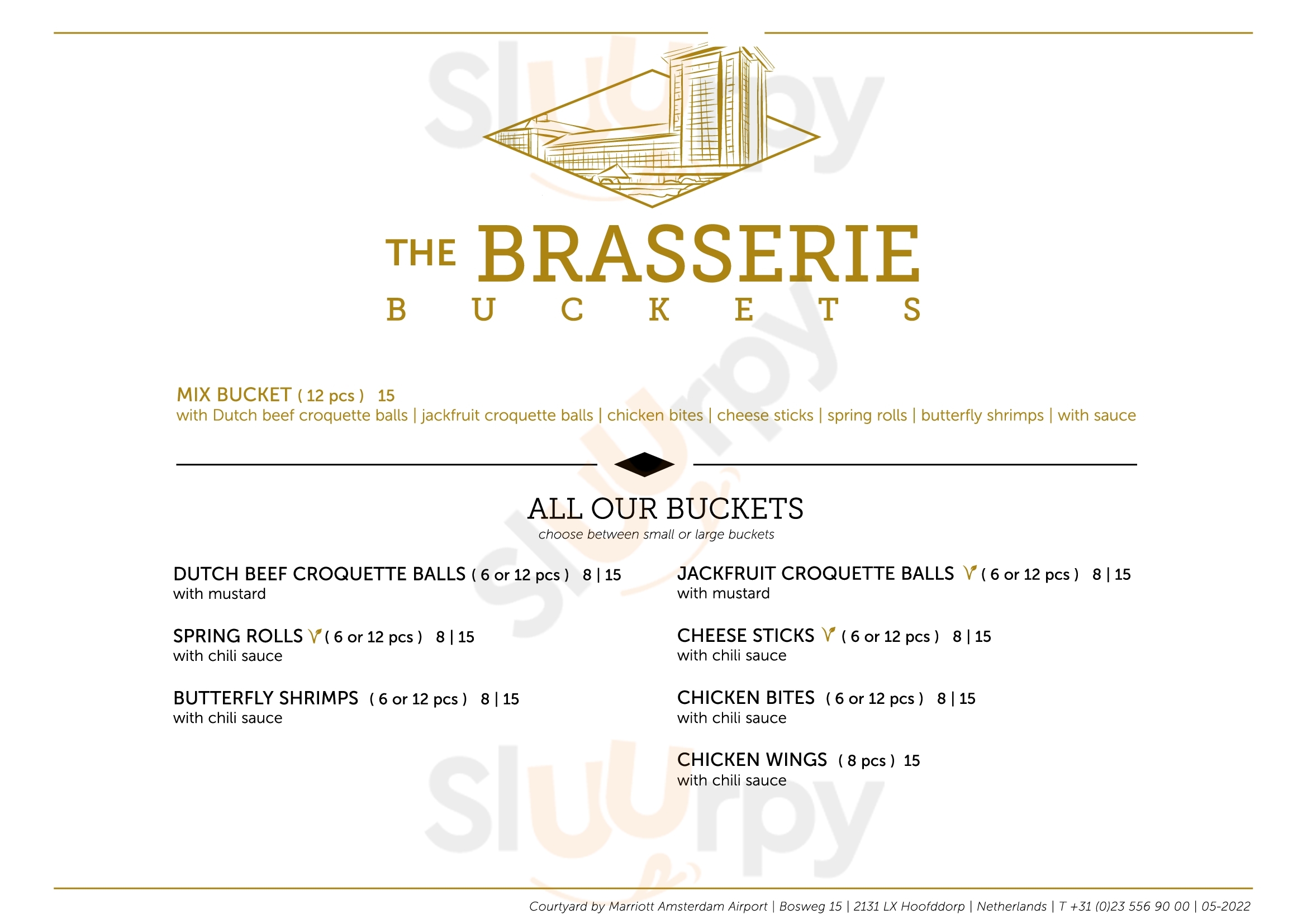 The Brasserie At The Courtyard Hotel Hoofddorp Menu - 1