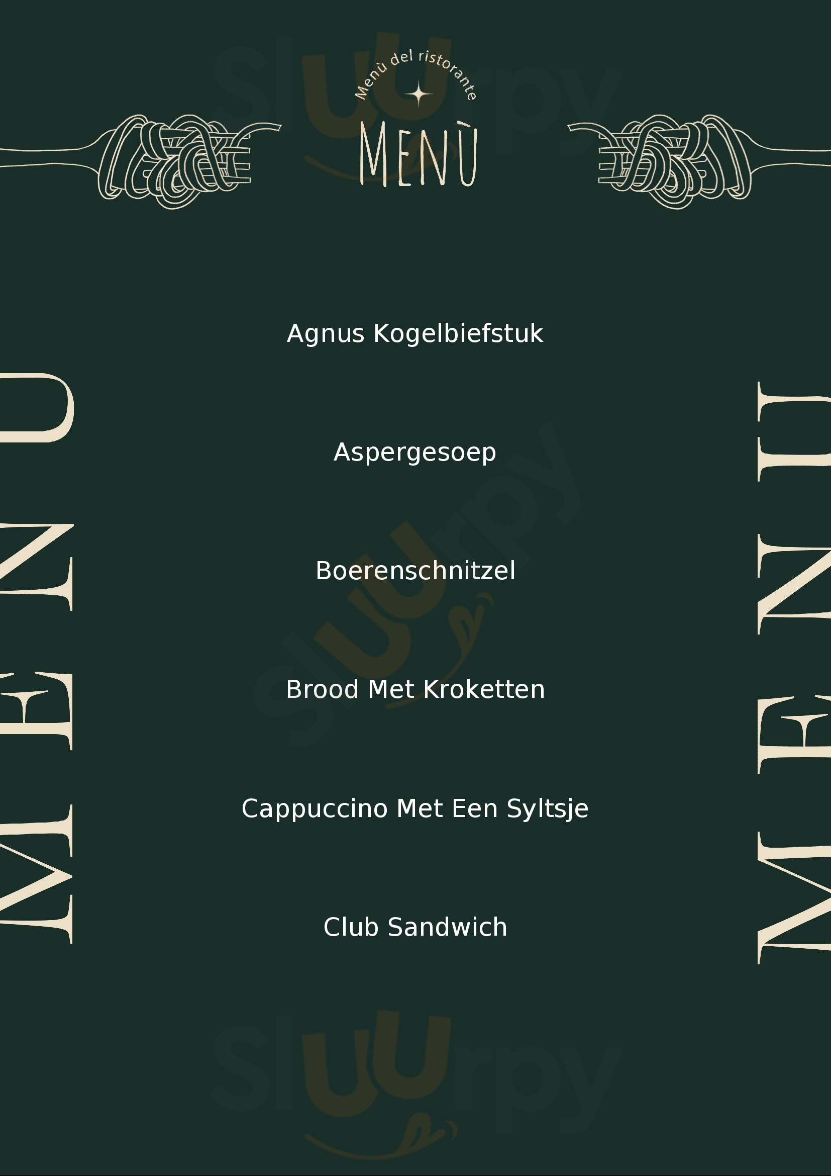 Zonneweelde Cafe-restaurant Hoorn Menu - 1