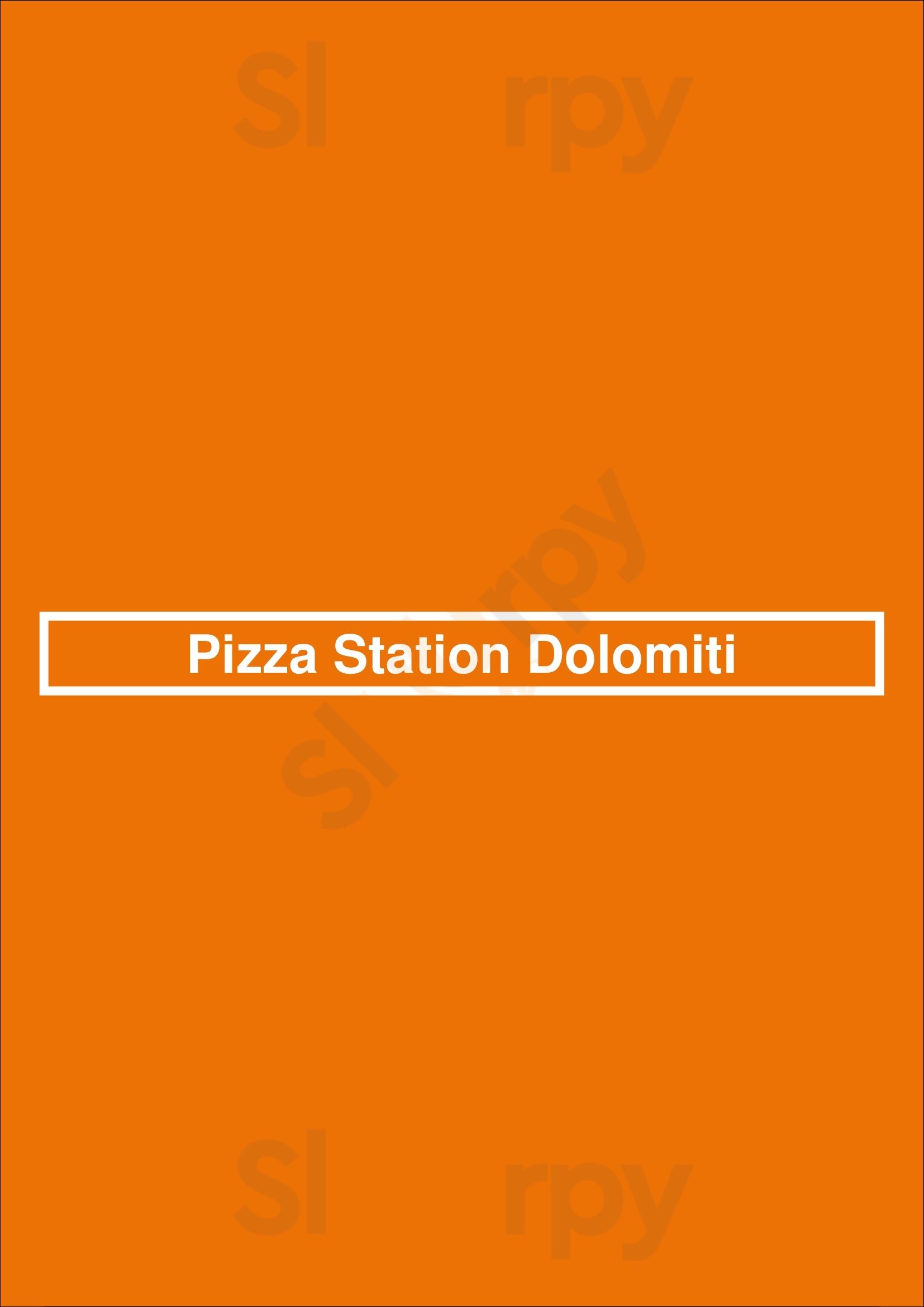 Pizza Station Dolomiti Obdam Menu - 1