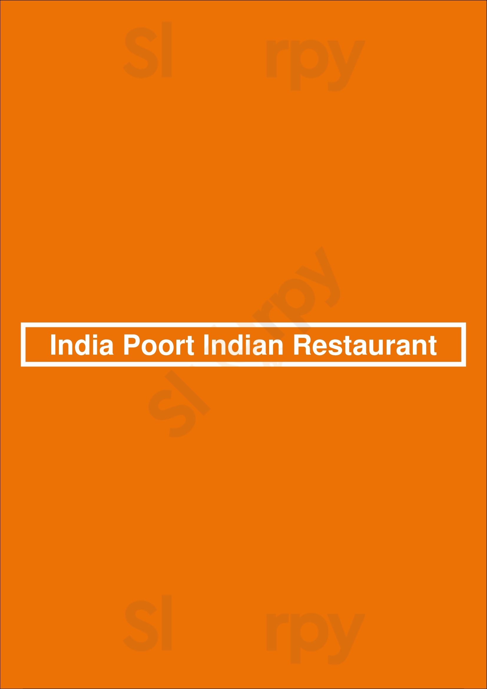 India Poort Indian Restaurant Hilversum Menu - 1