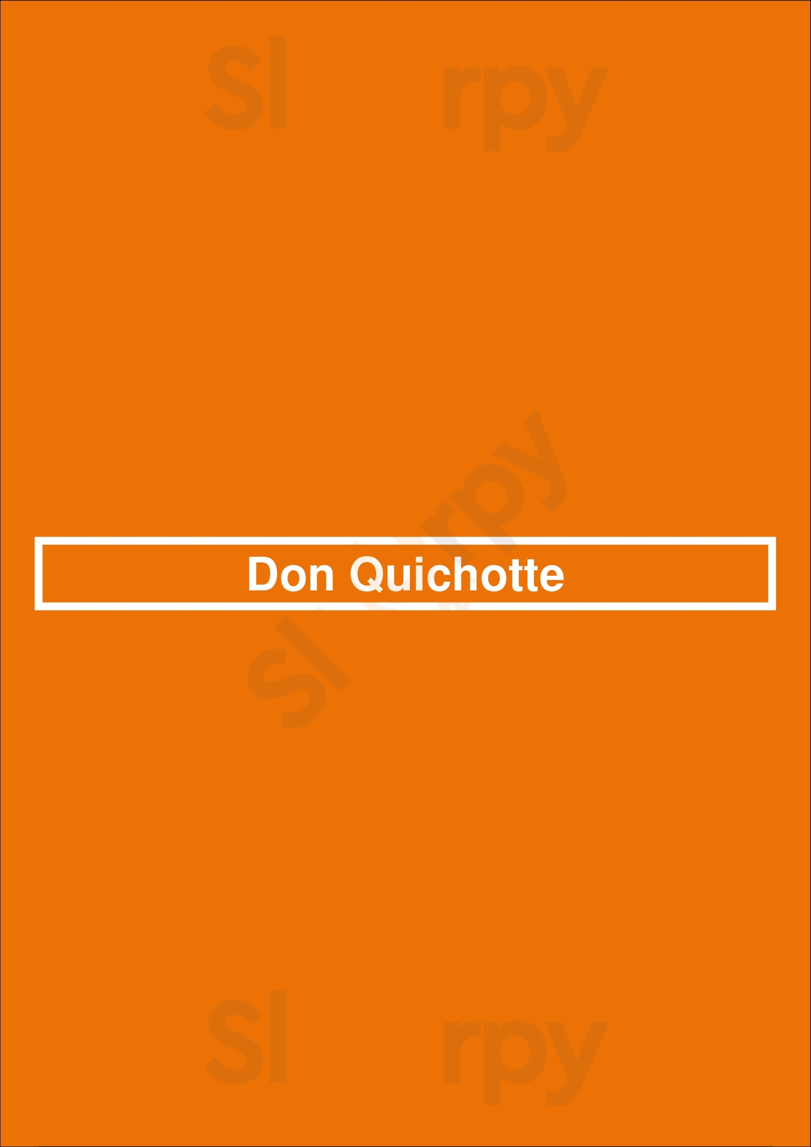 Don Quichotte Apeldoorn Menu - 1