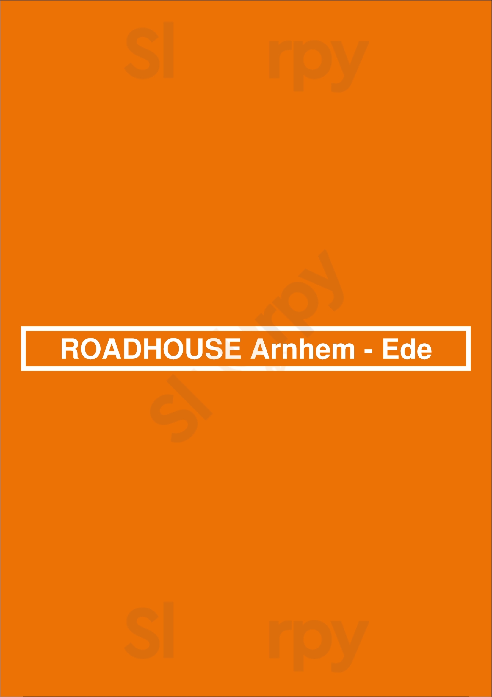 Roadhouse Arnhem - Ede Arnhem Menu - 1