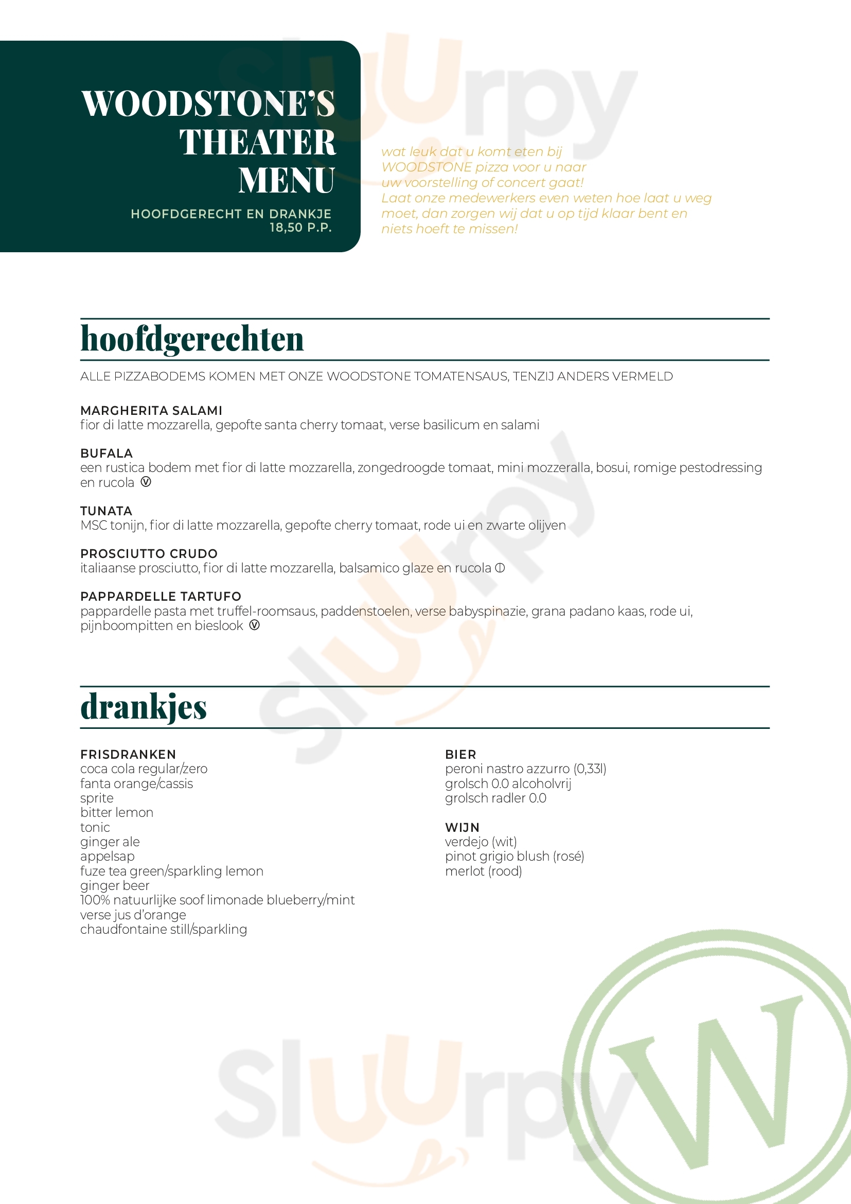 Woodstone Pizza And Wine Zoetermeer Zoetermeer Menu - 1