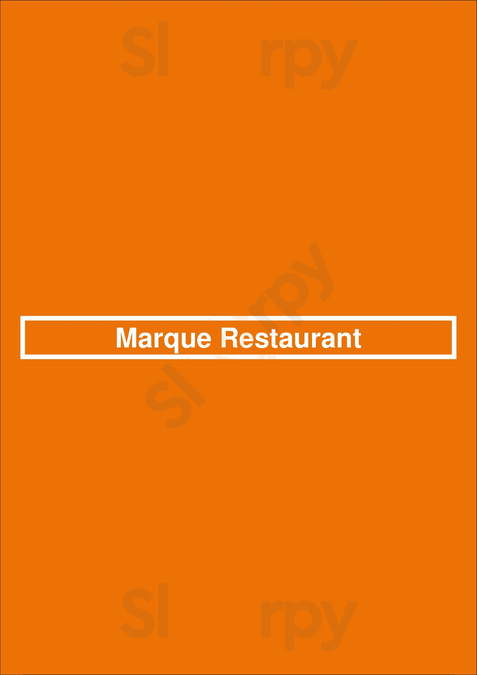Marque Restaurant Hoorn Menu - 1