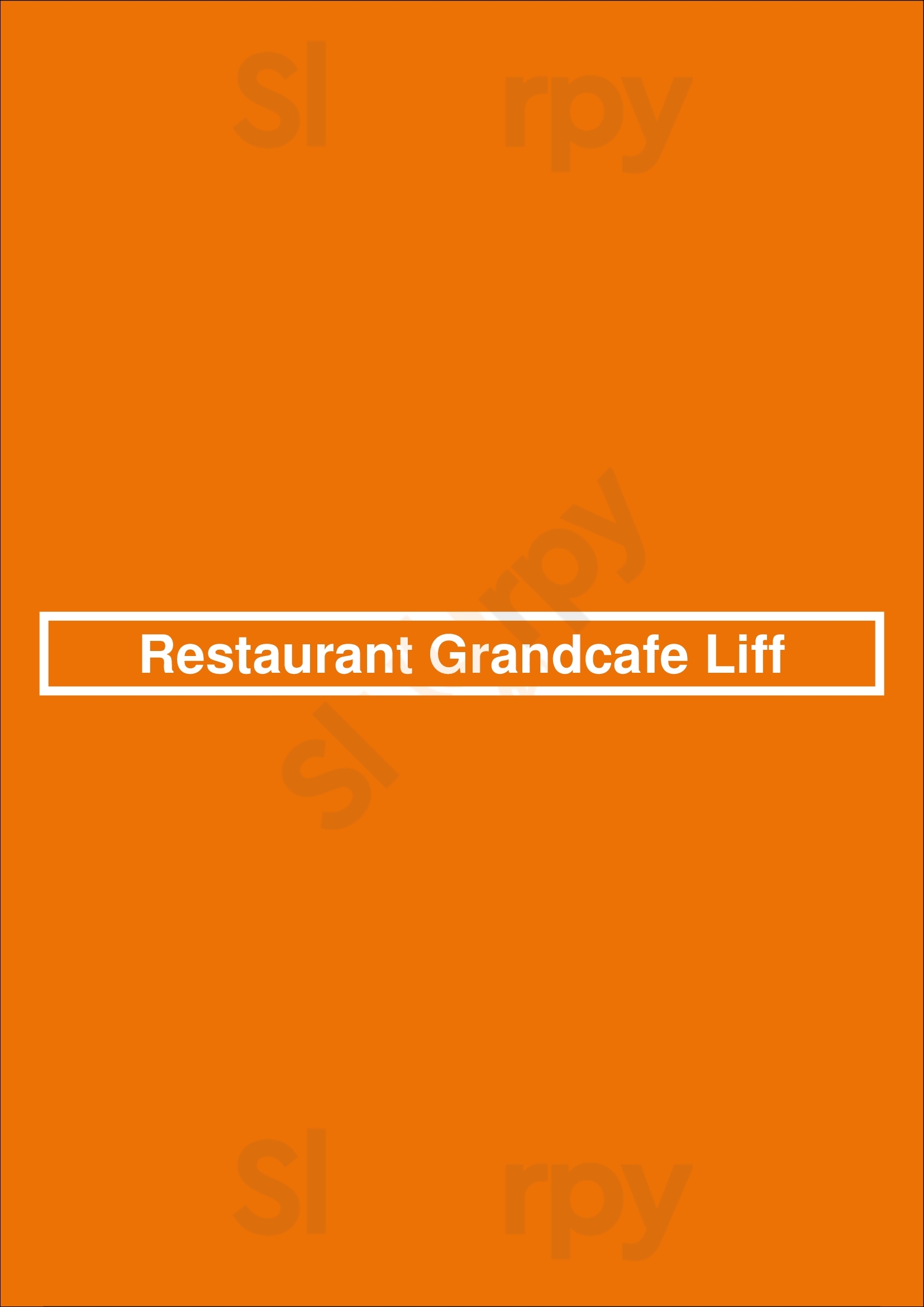 Restaurant Grandcafe Liff Assen Menu - 1