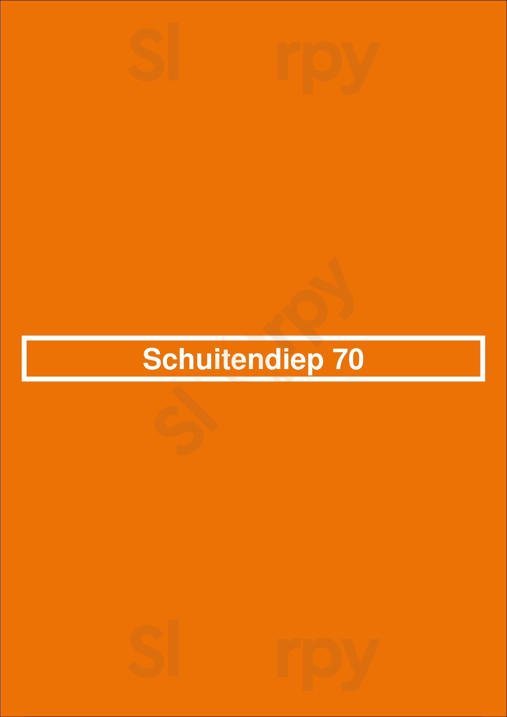 Schuitendiep 70 Groningen Menu - 1
