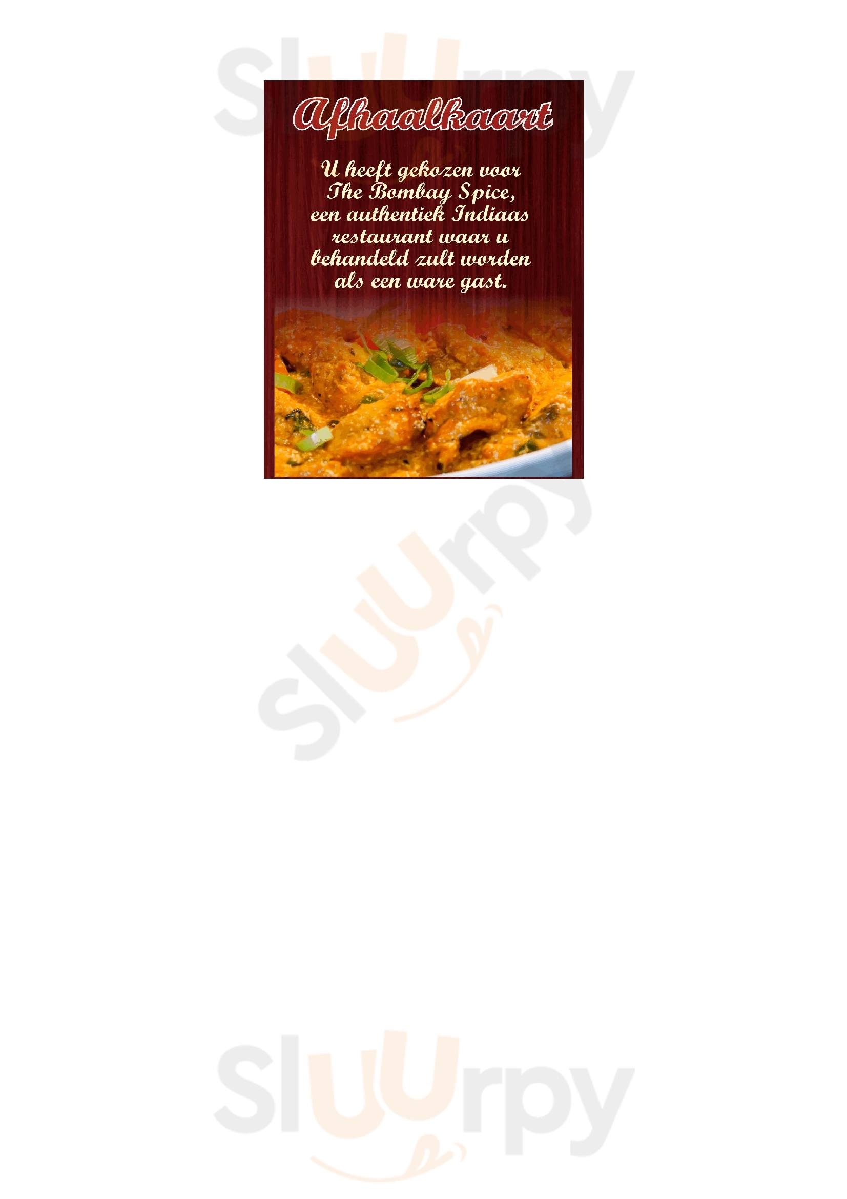 Bombay Spice Restaurant Hengelo Menu - 1